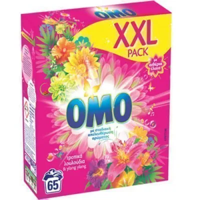 OMO LAUNDRY POWDER DETERGENT 65w 3,640kg TROPICAL FLOWERS