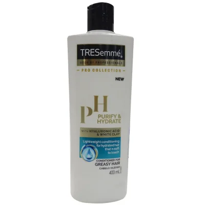 Tresemme conditioner 400 ml. Purify & hydrate hyaluronic acid.