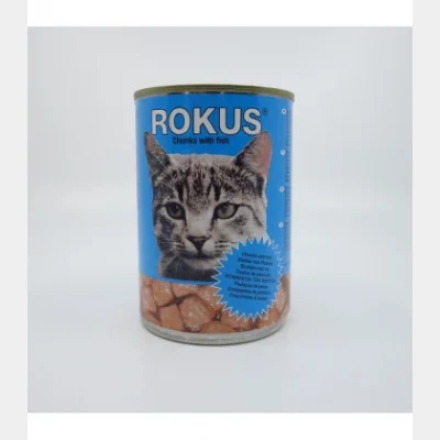 ROKUS ΓΑΤΟΤΡΟΦΗ ΚΟΝΣΕΡΒΑ ΨΑΡΙ 410gr