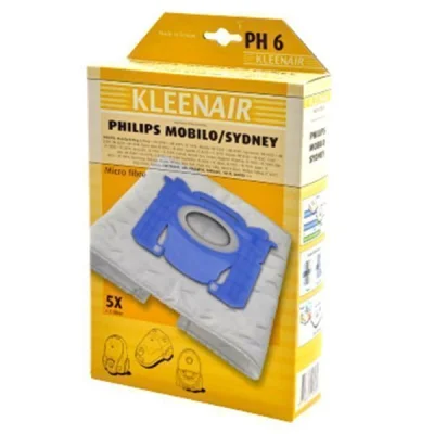 VACUUM CLEANER DUST BAG 5pcs PH.6 PHILIPS