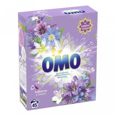 OMO LAUNDRY POWDER DETERGENT 45w 2,520kg LAVENDER & JASMINE