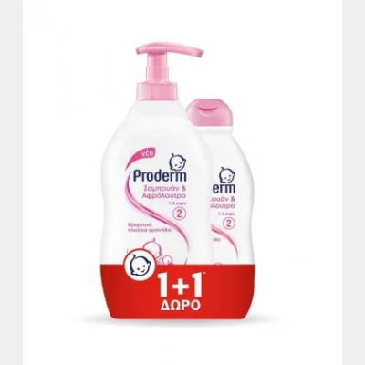 ΠΡΟΔΕΡΜ ΣΑΜΠΟΥΑΝ & ΑΦΡΟΛΟΥΤΡΟ 1-3 ΕΤΩΝ 400ml +200ml