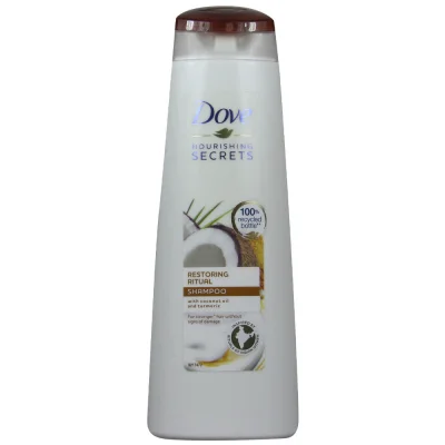 Dove shampoo 250 ml. With coconut and turmeric restorative.