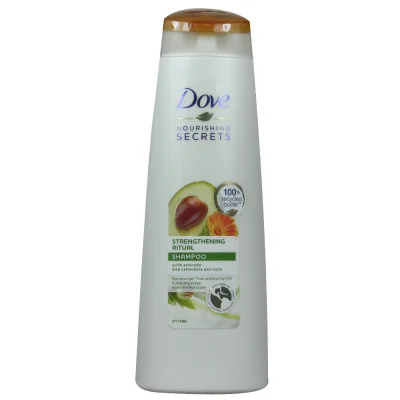 Dove shampoo 250 ml. With avocado and calendula extracts less breakage..