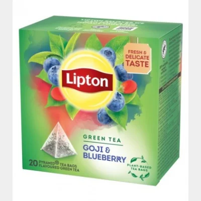 LIPTON ΤΣΑΪ ΠΡΑΣΙΝΟ ΠΥΡΑΜΙΔΑ GOJI & BLUEBERRY (1.4gr)