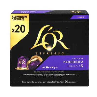 LOR espresso PROFONDO LUNGO 104g - (20 caps - intensity 8)
