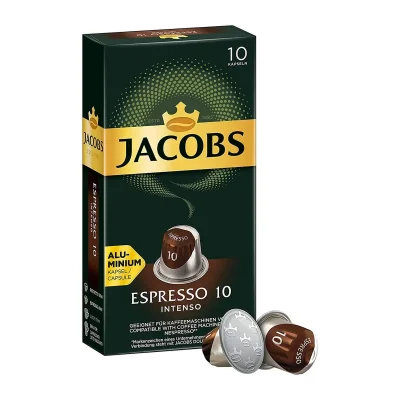 Jacobs Nespresso Espresso Intenso Capsules 10-Pack