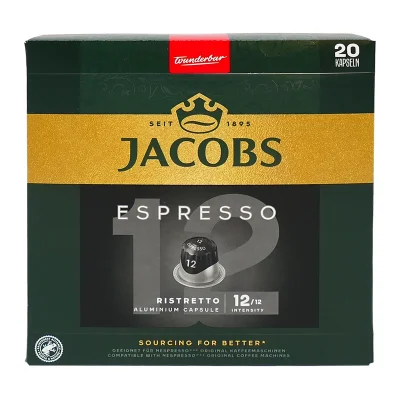 Jacobs Espresso Ristretto Intensity 12 Capsules 20 Pack