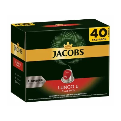 Jacobs Nespresso Lungo Classico Capsules 40 Pack