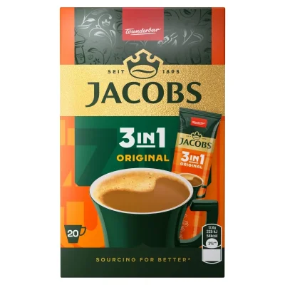 Jacobs 3in1 Original Instant Sticks 20 Pack