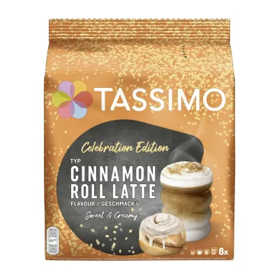 Tassimo 8 Caps Cinnamon Roll Latte 268g /5