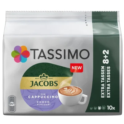 Tassimo Jacobs Cappuccino Choco Coffee Capsules 10 Count