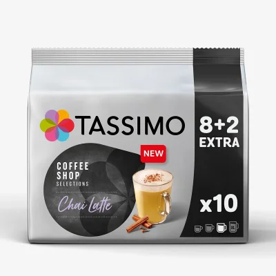 Tassimo Chai Latte Coffee Capsules 10 Count