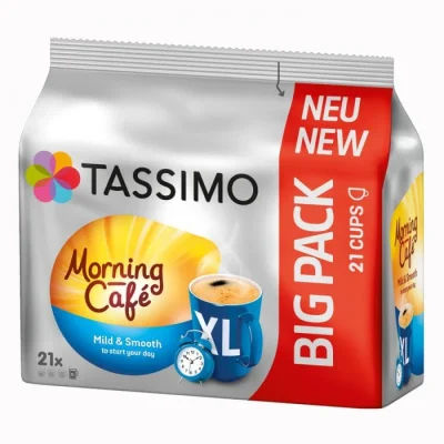 Tassimo Coffee Capsules Morning Cafe Mild & Smooth 21 Cups