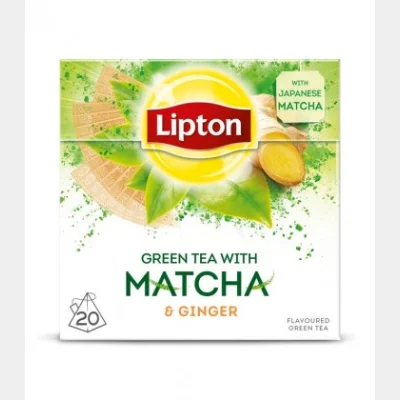 LIPTON TEA GREEN MATCHA&GINGER PYRAMID (1.5gr)