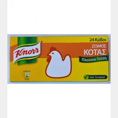 KNORR ΚΥΒΟΙ ΖΩΜΟΣ ΚΟΤΑΣ 12lt (240gr- 24 κύβοι)