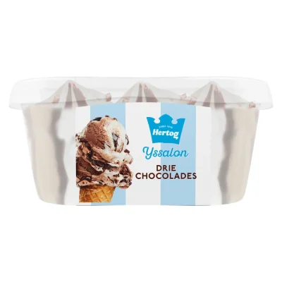 Hertog IJSSALON DRIE CHOCOLADES