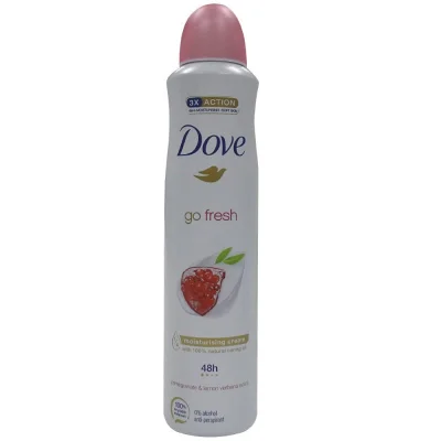 Dove deodorant spray 250 ml. Go Fresh pomegranate & lemon.