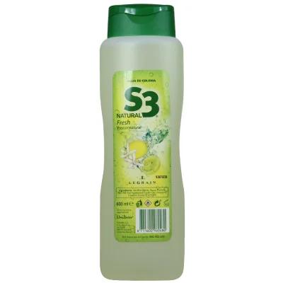 S3 eau de cologne 600 ml. Natural fresh.