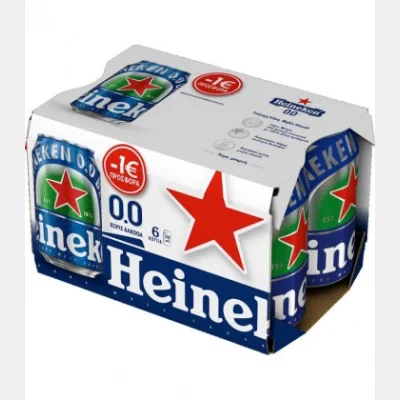 HEINEKEN ΜΠΥΡΑ 0.0% ΑΛΚΟΟΛ ΚΟΥΤΙ 330ml
