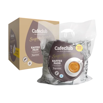 Café Club Supercreme Mega Espresso 100 Pods 7g