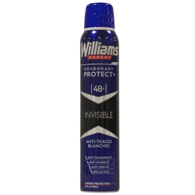 Williams spray deodorant 200 ml. Invisible.