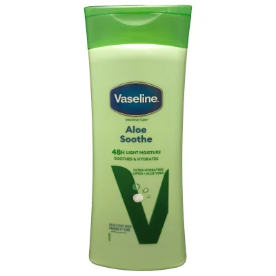 Vaseline body lotion 400 ml. Aloe vera shooting.