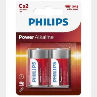 PHILIPS ΜΠΑΤΑΡΙΑ ΑΛΚΑΛΙΚΗ C LR14 1,5V