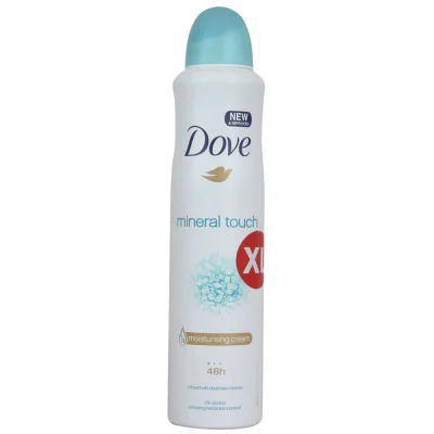 Dove deodorant spray 250 ml. Mineral touch.