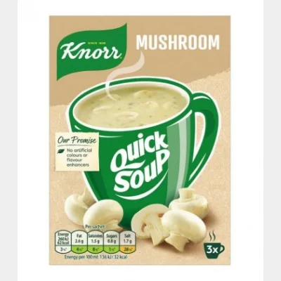 KNORR QUICK SOUP ΜΑΝΙΤΑΡΟΣΟΥΠΑ 3ΦΑΚ 15gr
