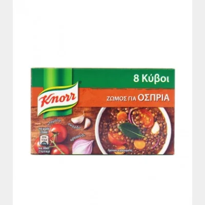KNORR ΚΥΒΟΙ ΟΣΠΡΙΑ 4lt (80gr - 8 κύβοι)