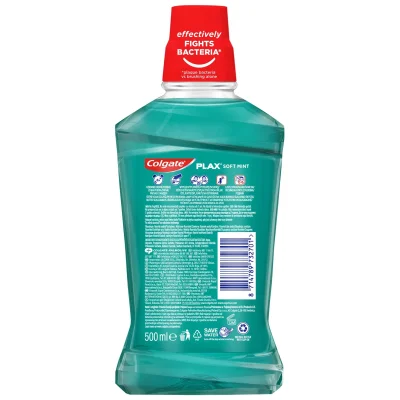 Colgate MOUTHWATER 500ML PLAX SOFT MINT 3701