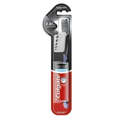 COLGATE TOOTHBRUSH SLIM SOFT CHARCOAL SOFT