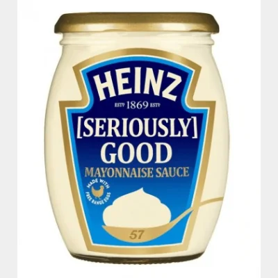 HEINZ ΜΑΓΙΟΝΕΖΑ SERIOUSLY GOOD ΓΥΑΛΙΝΟ ΒΑΖΟ 480ml(460gr)