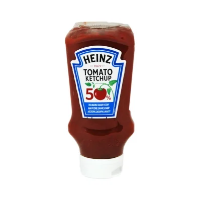 ketchup HEINZ 50% less sugar & salt 550g