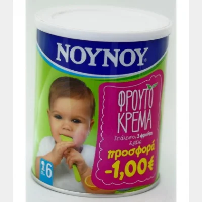 ΝΟΥΝΟΥ ΦΡΟΥΤΟΚΡΕΜΑ 3ΦΡ. 300gr