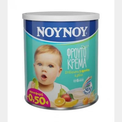 ΝΟΥΝΟΥ ΦΡΟΥΤΟΚΡΕΜΑ 5 ΦΡΟΥΤΑ 300gr
