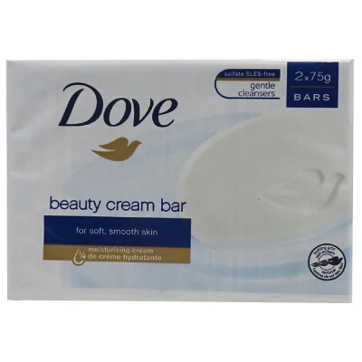 Dove bar soap 2X75 gr. Original.