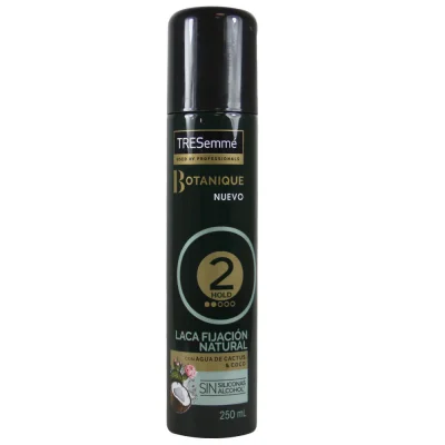 Tresemmé lacquer 250 ml. Botanique Cactus and Coconut Water 2 hold.