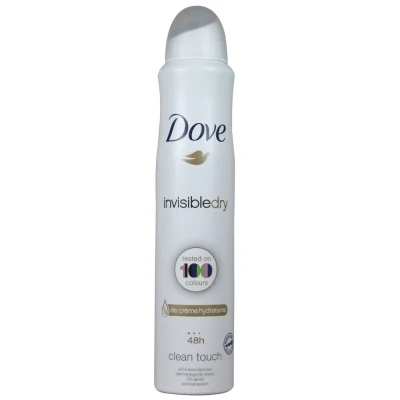Dove deodorant spray 200 ml. Invisible dry.