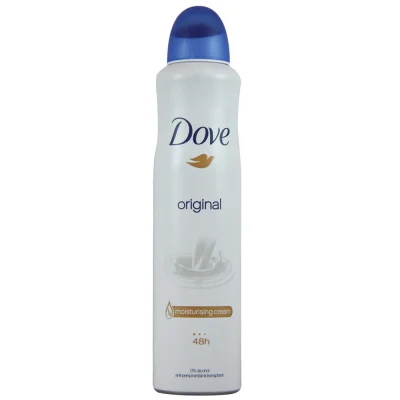 Dove deodorant spray 250 ml. Original.