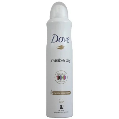 Dove deodorant spray 250 ml. Invisible dry.