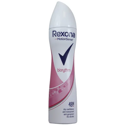 Rexona deodorant spray 200 ml. Biorythm.