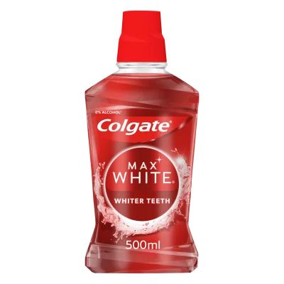 Colgate Mouthwash 500ml Max White Expert Imp 0020