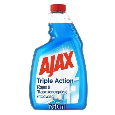 AJAX GLASS CLEANER 750ml TRIPLE ACTION