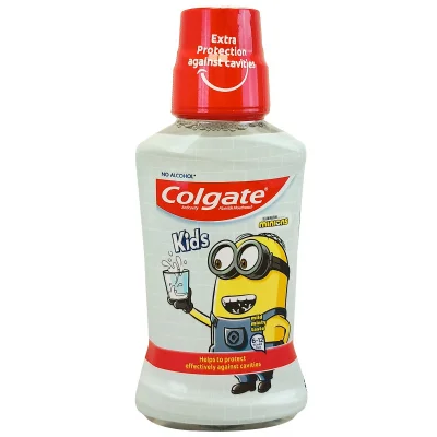 Colgate mouthwash 250 ml. Minions soft mint.