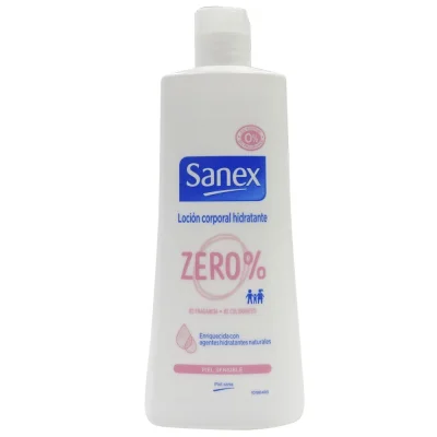Sanex bdy lotion 400 ml. Zero sensitive skin.