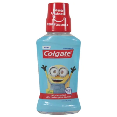 Colgate mouthwash 250 ml. Minions soft mint.