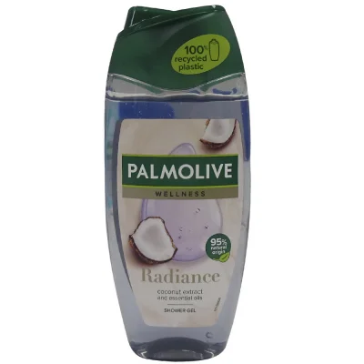 Palmolive gel 250 ml. Wellness Radiance coconut extract.