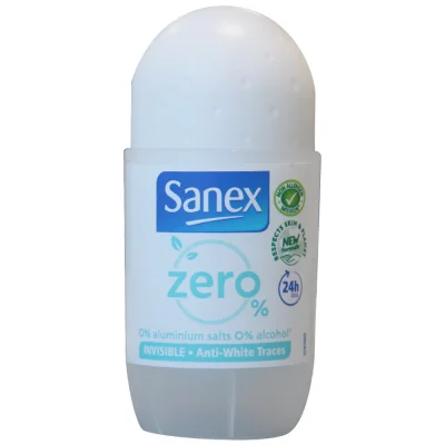 Sanex deodorant roll-on 50 ml. Zero invisible.